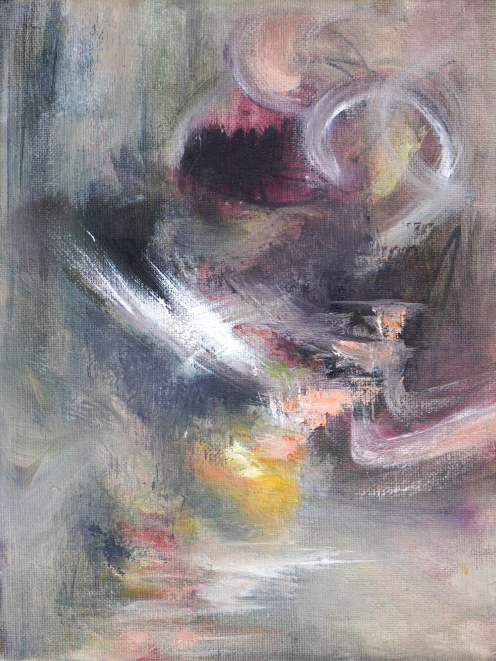 Ali Olio | Fine Art from the Alps | Kunst aus den Alpen | abstract mushroom pink white green yellow purple | abstrakte Pilze Schwammerl pink grün gelb weiß violett