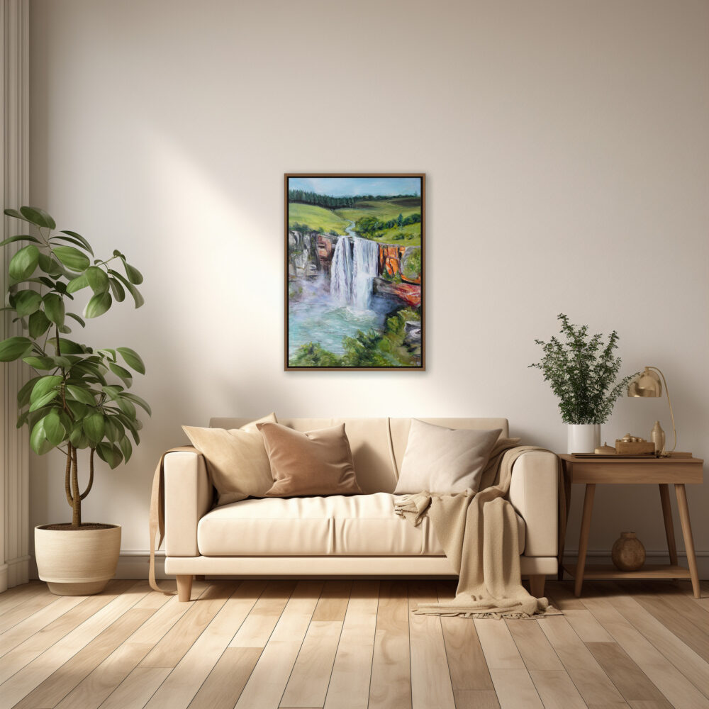 Ali Olio | Fine Art from the Alps | Kunst aus den Alpen | Berge Mountains Wasserfall Waterfall South Africa Südafrica nature abstract background green blue grün blau