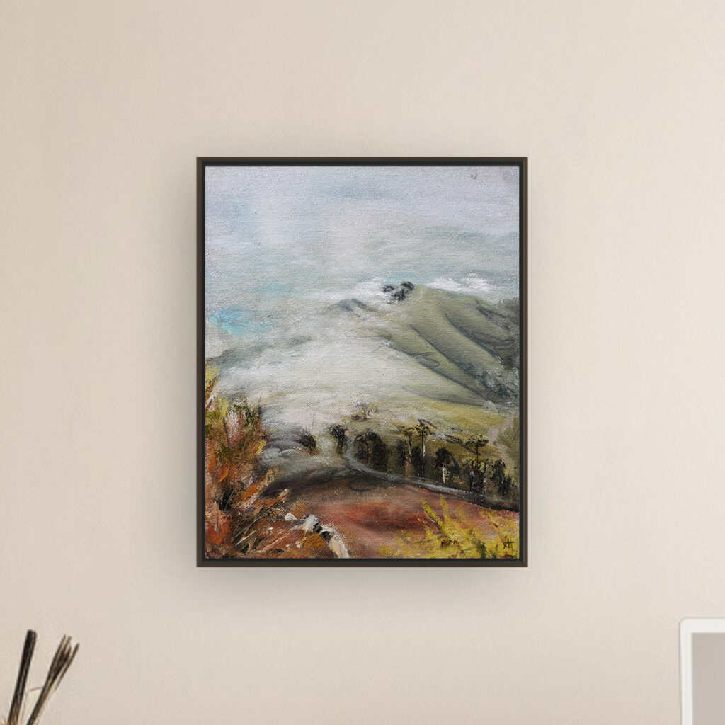 Ali Olio | Fine Art from the Alps | Kunst aus den Alpen | landscape south africa blue sky cowLions Head Südarfika blau Nebel