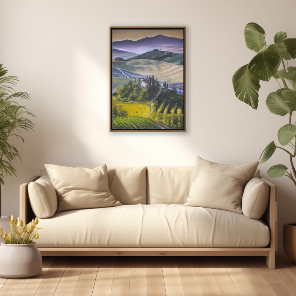 Ali Olio | Fine Art from the Alps | Kunst aus den Alpen | Tuscany landscape Italy art colorful Toskana Landschaftsbild Ölmalerei Italien oilpainting